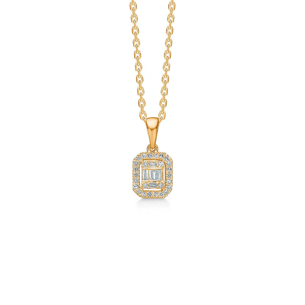 MADS Z - 14 kt. vedhæng Elizabeth m. 0,09 ct. W.SI