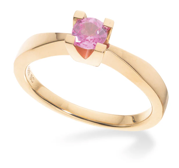 Kleopetra ring med pink safir str 51 - 50%