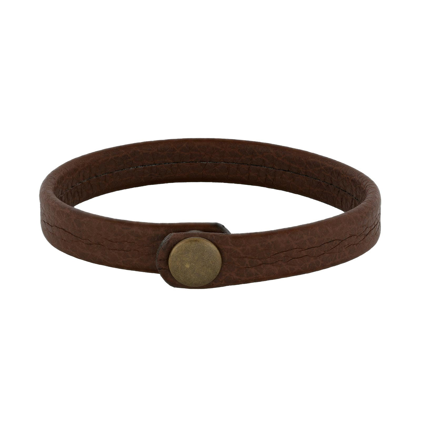 SON armbånd brun kalveskind 19cm 12mm