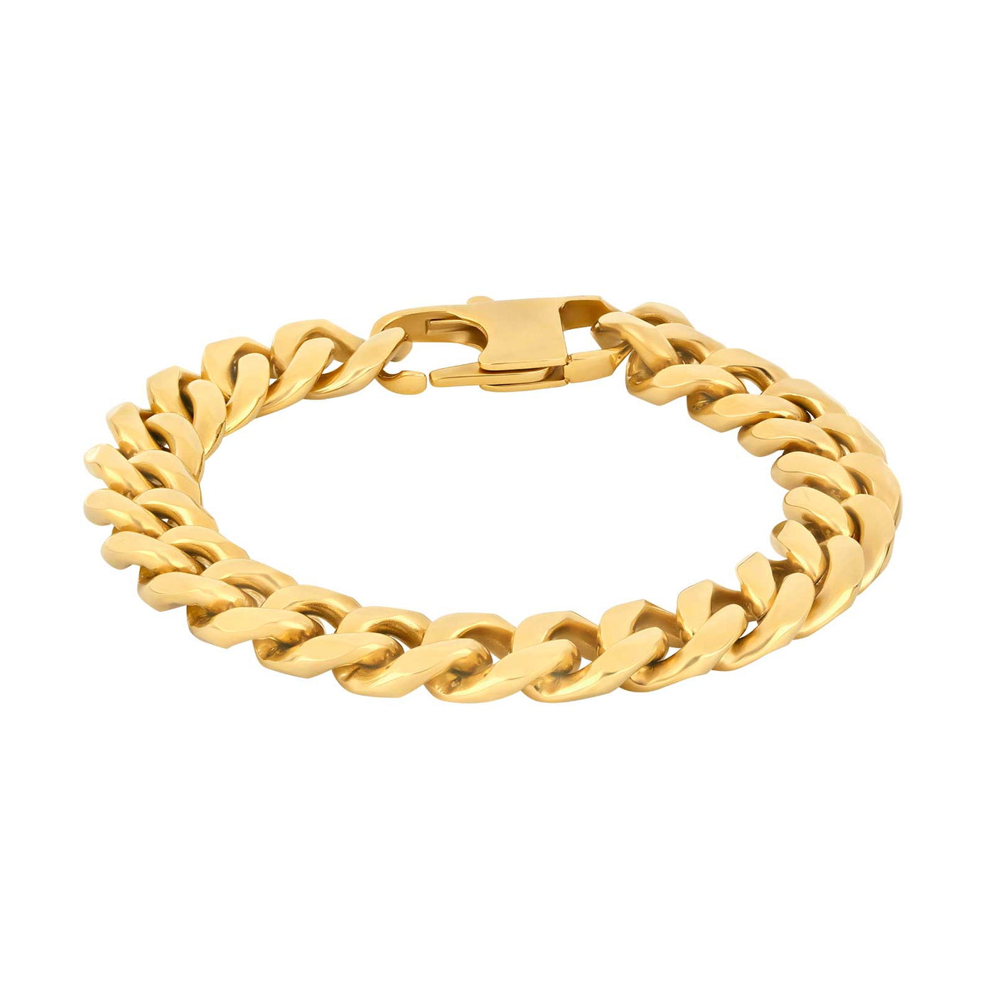 SON armbånd steel IP gold blank 19cm