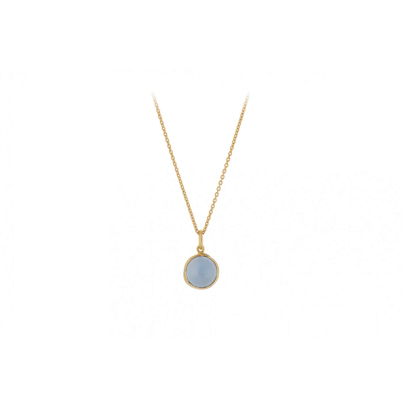 Pernille Corydon - Aura Blue Necklace - forgyldt